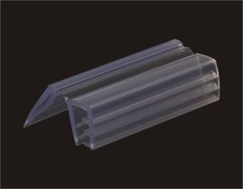Tenedores claros de la muestra de la venta al por menor del PVC para exhibir y etiquetar 17 x 50 milímetros