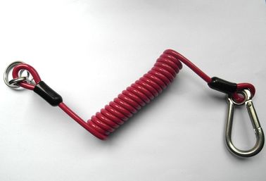 5,0 milímetros de la herramienta de cable rojo del acollador con los ganchos de fijación inoxidables del eslabón giratorio