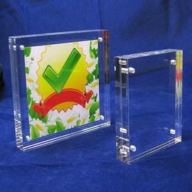 Alto tenedor de acrílico transparente de la muestra
