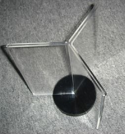 Tenedor de acrílico de la muestra de la encimera de la forma de T