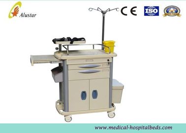 Carretilla médica plástica del hospital del carro de la emergencia de la carretilla del ABS aprobado del CE (ALS-MT115B)