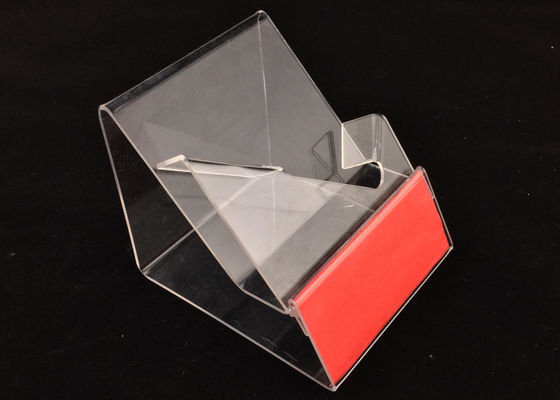 Tenedor de acrílico transparente de la muestra de A3 A4 A5, tenedor de la exhibición del menú