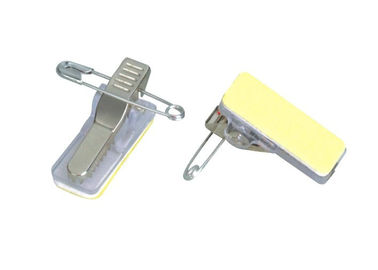 Clip adhesivo 30360 del poseedor de una tarjeta de identificación del cocodrilo piezosensible del perno del clip/de la broche de la insignia de la cinta adhesiva