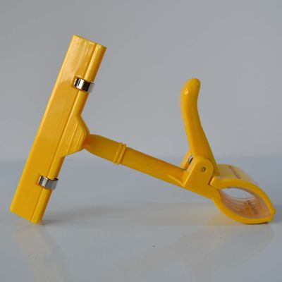 Clips de la forma del pulgar del supermercado, clip del tenedor del precio con la junta universal