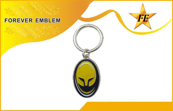 Metal libre de la galjanoplastia del níquel bajo en plomo promocional de los llaveros de los regalos del negocio