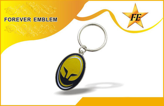 Metal libre de la galjanoplastia del níquel bajo en plomo promocional de los llaveros de los regalos del negocio