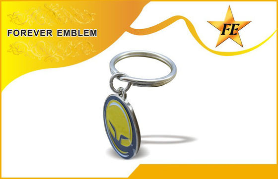Metal libre de la galjanoplastia del níquel bajo en plomo promocional de los llaveros de los regalos del negocio