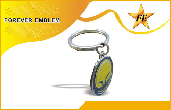 Metal libre de la galjanoplastia del níquel bajo en plomo promocional de los llaveros de los regalos del negocio