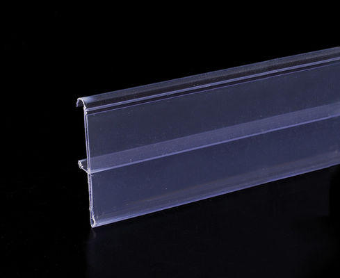 Tira plástica colorida de los datos del carril de aluminio no tóxico de la exhibición para el estante