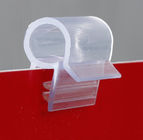 Clips del tenedor de la muestra con el diámetro de alambre en el estante, abrazadera transparente del PVC