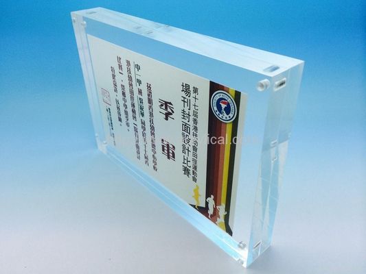 Soporte de acrílico de la pared de los tenedores de la muestra del dar salida a 11 x 17 del plexiglás para hacer publicidad de la exhibición