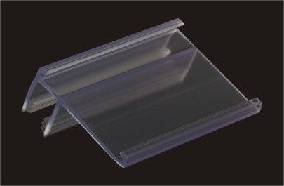 Tenedores de la muestra de la venta al por menor del PVC de la etiqueta de estante 0.2m m - 2m m con prenda impermeable