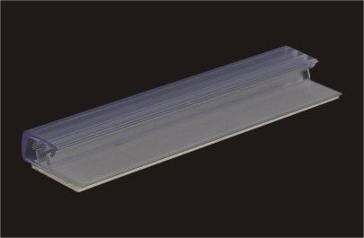 Tenedores claros para los estantes, tenedores de la muestra de la venta al por menor de la etiqueta de los datos de la exhibición de la muestra