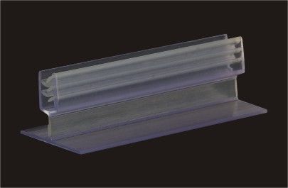 El PVC de los tenedores de la muestra de la venta al por menor de la exhibición del supermercado sacó tenedor claro