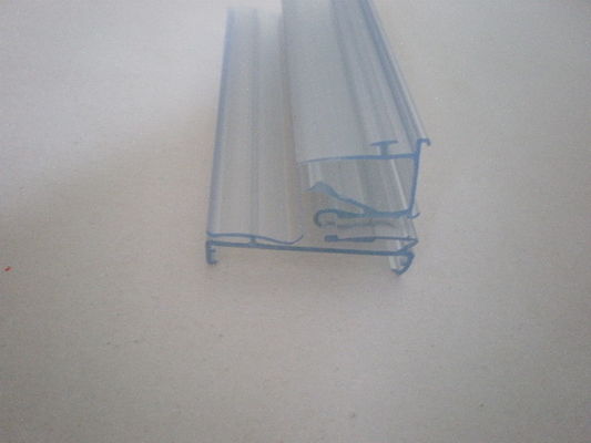 Tira sacada transparente de los datos del PVC del supermercado/de la tienda de las formas del plástico
