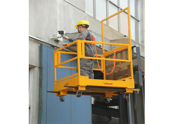 Accesorios de acero de la carretilla elevadora con la capacidad de carga 300kg/la plataforma de trabajo de la carretilla elevadora