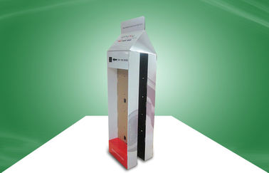 Soportes de exhibición únicos de encargo de la cartulina reciclables para los accesorios de Iphone