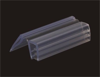 Tenedores claros de la muestra de la venta al por menor del PVC para exhibir y etiquetar 17 x 50 milímetros