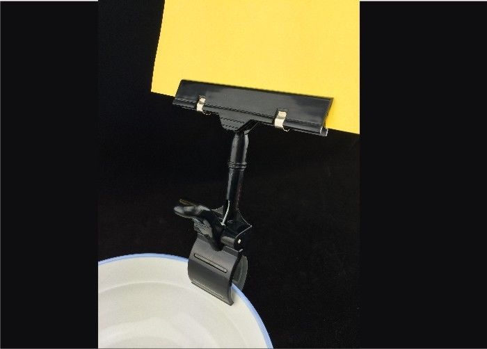 Clip amarillo, rojo, verde del cartel del supermercado, clip no- del tenedor del precio de Scratche