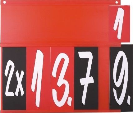 Etiqueta al por menor plástica del precio del anuncio de los tenedores de la muestra del supermercado