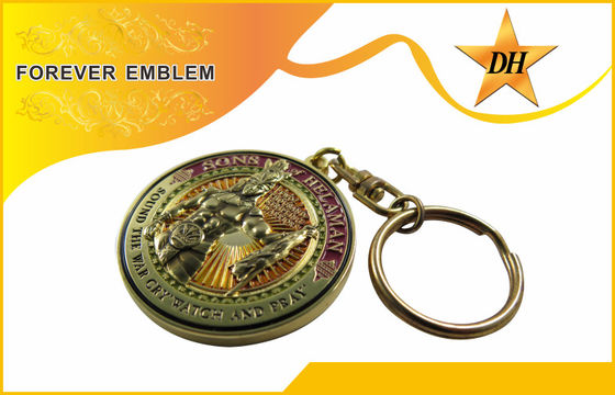 Llaveros promocionales del metal antiguo de la galjanoplastia para el regalo del recuerdo